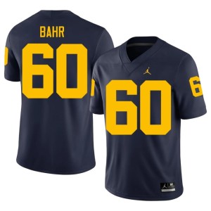 University of Michigan Wolverines Brooks Bahr Navy Men Limited #60 College Football Jersey 798033-648