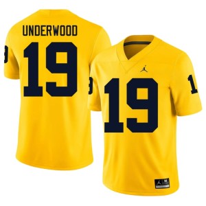 U of M Maize University Mens College Football #19 Bryce Underwood Jersey 212377-312