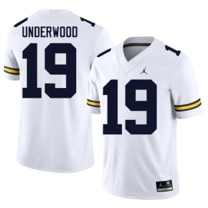 University of Michigan Limited College Football Bryce Underwood Men's White #19 Jerseys 413912-141