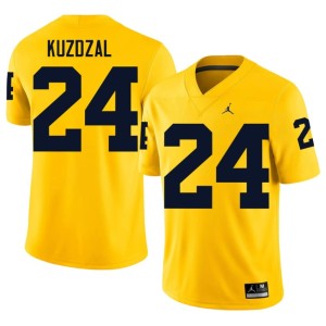 U of M Bryson Kuzdzal Maize College Football Men's Player #24 Jersey 255907-953