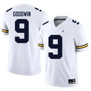 U of M White Men's College Football #9 Stitched Channing Goodwin Jersey 905381-947