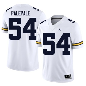 University of Michigan Wolverines Deyvid Palepale Men 2026-27 #54 White College Football Jerseys 271091-219