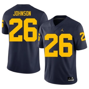 MICH College Football Stitched Navy Donovan Johnson #26 Men Jerseys 202574-134