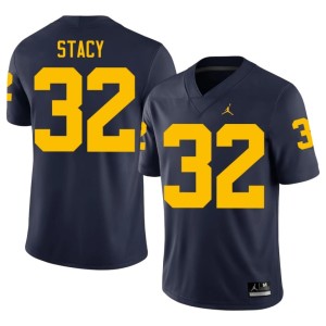 University of Michigan 2026 Men Gary Stacy Navy College Football #32 Jerseys 270782-969