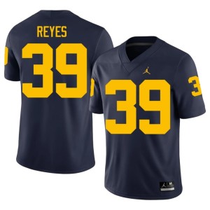 U-M #39 High School College Football Max Reyes Men's Navy Jersey 919404-667