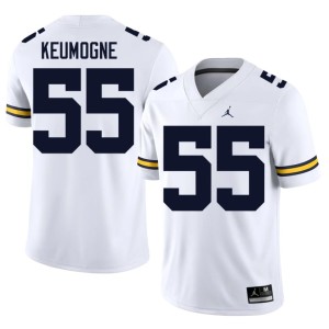 MICH #55 White College Football Alumni Men Randy Keumogne Jerseys 303751-456