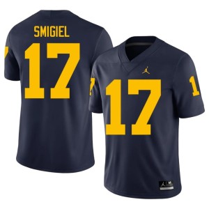 Michigan Navy NCAA #17 College Football Brady Smigiel Mens Jersey 606194-104