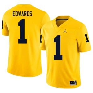 Michigan Wolverines Braylon Edwards Maize #1 2026 College Football Men's Jerseys 753451-135