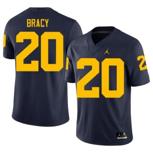 Michigan College Football Men 2026 #20 Navy Chris Bracy Jersey 694116-180