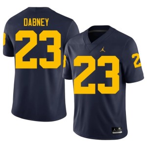 UMich Markel Dabney College Football Mens #23 Navy High School Jersey 136388-173