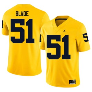 MICH College Football Player Maize Men McHale Blade #51 Jerseys 937661-926