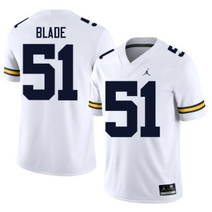 U of M McHale Blade #51 Men's White College Football 2026 Jerseys 272959-205