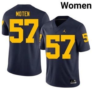 Michigan #57 Navy Travis Moten 2026 Women College Football Jerseys 241955-206