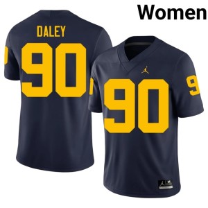 U-M Women's #90 College Football Navy Alumni John Henry Daley Jersey 120602-735