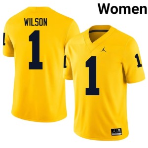 U of M Women's College Football Maize Roman Wilson 2026-27 #1 Jersey 411781-822