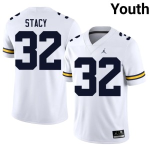 U of M #32 Gary Stacy White Youth 2026-27 College Football Jerseys 487888-898