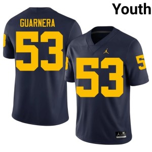 UMich #53 Navy Jake Guarnera College Football Youth 2026-27 Jerseys 239311-347