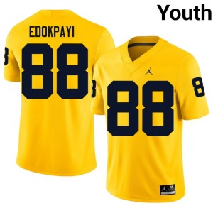 U of M College Football Lugard Edokpayi Maize #88 Youth Alumni Jersey 881610-506