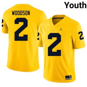 Michigan Wolverines Charles Woodson Maize #2 Game Youth College Football Jerseys 580990-676