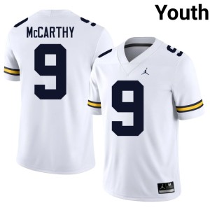 University of Michigan #9 College Football Limited White J.J. McCarthy Youth Jersey 908724-258