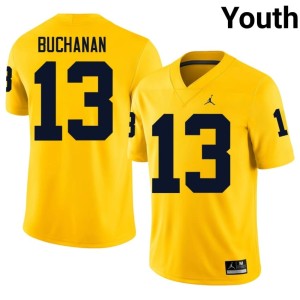 UMich JJ Buchanan Youth Maize College Football 2026 #13 Jerseys 437421-370