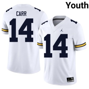University of Michigan White #14 Youth Player College Football Tommy Carr Jerseys 258242-487